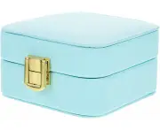 WSECOMM Box Multifunctional Jewelry Box Necklace Case Necklace Storage Case Small Jewelry Case with Mirror Jewelry Organizer Case