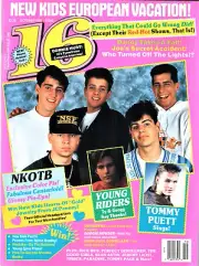 16 Magazine Oct 1990 - New Kids - Mark-Paul - Jeremy Licht - Tommy Puett - Ty