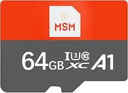 MSM Ultra Extreme Memory Card with Adapter, Micro SD, MicroSDHC UHS-I, 4K, 5K, 140 MB/s, U3, A1, C10, Full HD, 64GB