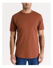 [Nana Judy] Maverick Pin Tuck Sleeve T-shirt in Rust