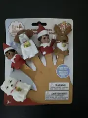Elf on the Shelf & Elf Pets Finger Puppet Toy/Bath Set Dog Reindeer Fox -B8
