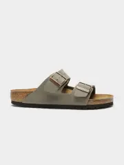 Unisex Arizona Two-Strap Sandals in Stone