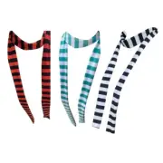 Women Spring Stripe Pattern Scarf Thin Neckerchief Y2k Colorful Thin Scarf