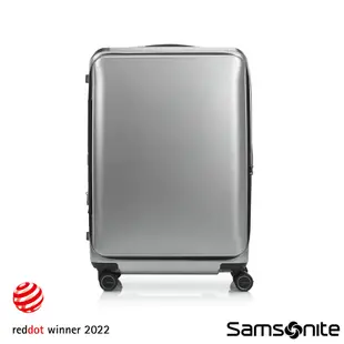 Samsonite新秀麗 20/25/28吋行李箱/登機箱/旅行箱UNIMAX前開/上掀避震剎車輪PC防刮抗菌(黑/銀)