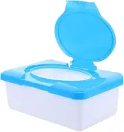 ABOOFAN Wipes Holder Box Refillable Wipes Storage Case with Lid for Travel Home Use Compact for Bathroom Office The Go Cleanliness