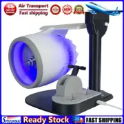 LF# Creative USB JetFan Desktop Turbofan Engine Fan with Humidifier & Light (Blu