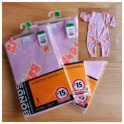 BNWT BONDS Pink Coverall, Baby Sz 000 00 0 (0, 3, 6 months old) $15 new in bag