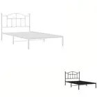 Bed Frame with Headboard Bed Base with Storage Mattress Base Metal vidaXL
