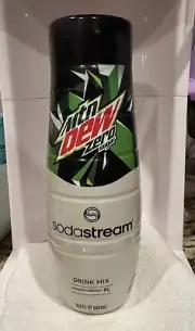 SodaStream Mountain Dew Zero Sugar Soda Mix 440 ml Mt Dew 14.9oz Soda stream