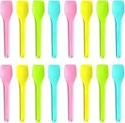 GreenWorks Compostable Ice Cream Scoop, Muli-colored Mini Spoons for Honey Sugar Jam