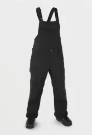 NWT! Women's Volcom Creston 3D Stretch Bib Snow Overall. Black. Size Medium