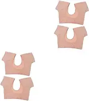 Healvian 2sets Underarm Sweat Pads Sweat Products Sweat-absorbing Stickers Dress for Underarms Underarm White Vests Men Armpit Pads Sticky Bra Push up Moisture Wicking Fabric Cotton 2pcs*2