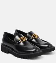[Valentino Garavani] Valentino Garavani VLogo leather loafers AU 9.5 black