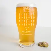 One Off Personalised Beer Glass 570ml