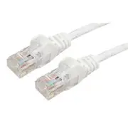 Dynamix PLW-C6A-TQ .75m Cat6 White UTP Patch Lead (T568A Specification) 250MHz 24AWG Slimline Snagless Moulding with Unshielded Gold Plate Connector. [PLW-C6A-TQ]