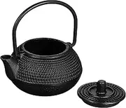 Luxshiny Small Cast Iron Teapot Ornament Rustproof Tea Kettle Adornment for Home Office Decor Safe Small Iron Teapot for Use