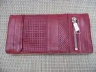 MIMCO LUNAR LEATHER WALLET IN POMEGRANATE BNWT RRP$169
