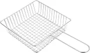 Ciieeo 1pc Food Basket Cooking Strainer Noodle Strainer French Fry Chips Baskets Net Frying Serving Strainer Deep Fry Basket Fryer Basket Multi-Purpose Basket Stainless Steel White