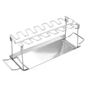 Stainless Steel Chicken Leg Rack Chicken Wing Leg Grill Barbecue Roaster Stand