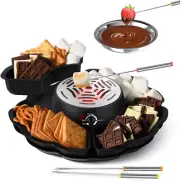 2 in 1 Smores Maker & Fondue Set, Tabletop Indoor Smores Kit, Marshmallow Roaste