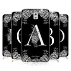 OFFICIAL NATURE MAGICK B & W MONOGRAM FLOWERS 1 GEL CASE FOR SAMSUNG PHONES 2