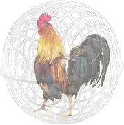 Chicken Cage Ball, Chicken Ball Cage, Chicken Ball Cage for Outdoor Use - Round Hiking Net Poultry Coop Safety Chick Enclosure for Outdoors, Rabbits and