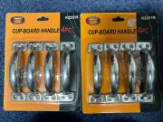 2 packs 4 PCS each Cupboard Handles K222518 Silver NOS