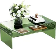 solaround Acrylic Coffee Table for Living Room, Green