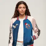 【SUPERDRY】女裝 休閒外套 SUIKAJAN EMBROIDERED 藍 棒球外套 飛行夾克 橫須賀外套