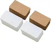 DIYEAH Thickened Paper Note Cards Kraft Paper Hand-Painted Word Cards 4 Packs Included