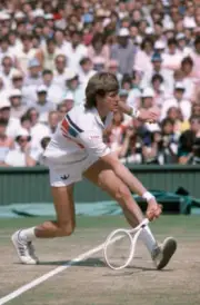 Kevin Curren The Usa Returns The Ball V Boris Becker 1985 Photo