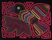 Rosy Red Peace Dove Bird with Olive Branch Mola