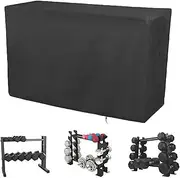 Dumbbell Stand Cover | Silver Coating Waterproof Dumbbell Dust Cover - Dustproof Barbell Rack Cover Waterproof Silver Coating
