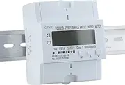 HAODEE 60A 90-300V Single Phase WiFi Smart Energy Meter Monitoring Circuit Breaker Timer with Voltage Current Protection RS485