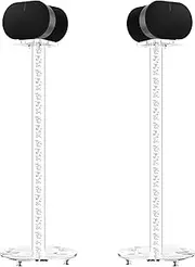 [SSCEHCNY] Speaker Stands for Sonos ERA 300 Stand Acrylic Advanced Wireless Studio Monitors Stand Perfect Stand Setup for Surround Sound Speaker Stand(Pair)