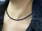 Bohemian Gold Necklace,Black Beads Chocker,Beads Chocker For Women Girls Her
