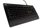 Logitech G213 Prodigy RGB Gaming Keyboard 16.8 Million Lighting Colors Mech-Dome Backlit Keys Dedicated Media Controls Spill-Resistant Durable