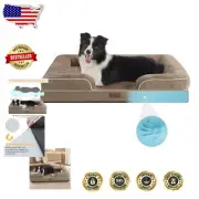 Memory Foam Orthopedic Pet Bed for Large Dogs - Washable & Non-Skid Design