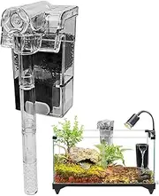 Filter for Aquarium,Fish Tank Filtering Machine | Hangable Compact External Aquarium Filter for Freshwater, Saltwater, Fish, Shrimp