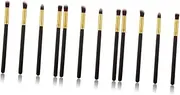 AUTSUPPL 12 Pcs Makeup Brush Set Eye Brush Kit Blending Pencil Soft Horse Hair Travel Friendly Eyeshadow Tte Cosmetic Tool