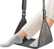 New Upgrade Airplane Footrest With No Feet Clashing, Portable Base Designed Foot Hammock, Travel Essentials Carry-On Adjustable Height Foot Rest Accessories