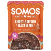 Chipotle Refried Black Beans, Medium, 10 oz (283 g)