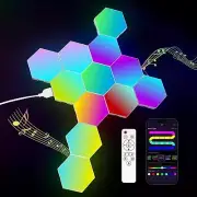 12 Pack Hexagon Light Panels - Smart RGB Hexagon LED Lights Wall Lights With APP