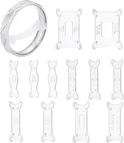 AIMALL 12x Invisible Ring Tightener Size Reducer Adjuster Pads, Transparent Resizing Jewelry Tools, XS, S, M, L, XL, XXL for Ring Comfort & Security