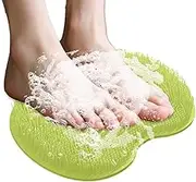 Shower Foot Scrubber Mat - Wall-Mounted Back Washer Pad | Indoor and Outdoor Foot and Back Washer and Massager Mat, for Shower Bathtub Hotel