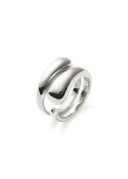 Missoma Molten Silver-plated Stacking Rings - set of two Q (UK Q / US 8)
