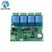 2PCS 4 Channel WiFi Bluetooth Relay Delay Switch 4-way Control 5V For Smart Home