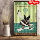 Vintage Australian Cattle Dog Restroom Paper Co. Est.1972 Soft As An Australi...