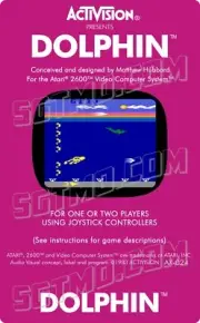 Atari 2600 Replacement Label - Dolphin