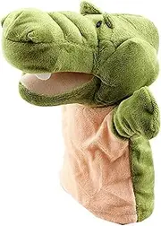 ZXUY Hand Puppet Friends Animal Hand Puppets with Movable Open Mouth&Arm (GR Crocodile)
